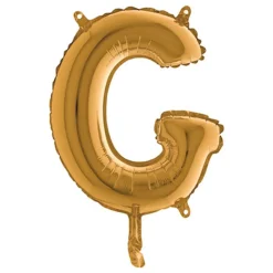 Bokstavsballong Mini Guld