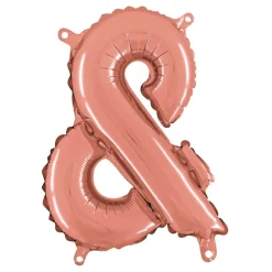 Bokstavsballong Mini Roséguld