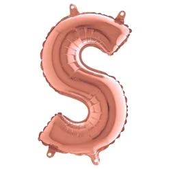 Bokstavsballong Mini Roséguld