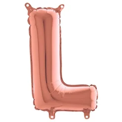 Bokstavsballong Mini Roséguld