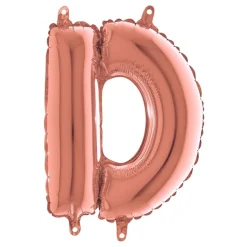 Bokstavsballong Mini Roséguld