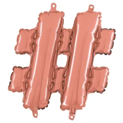 Bokstavsballong Mini Roséguld