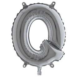 Bokstavsballong Mini Silver