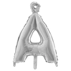 Bokstavsballong Mini Silver