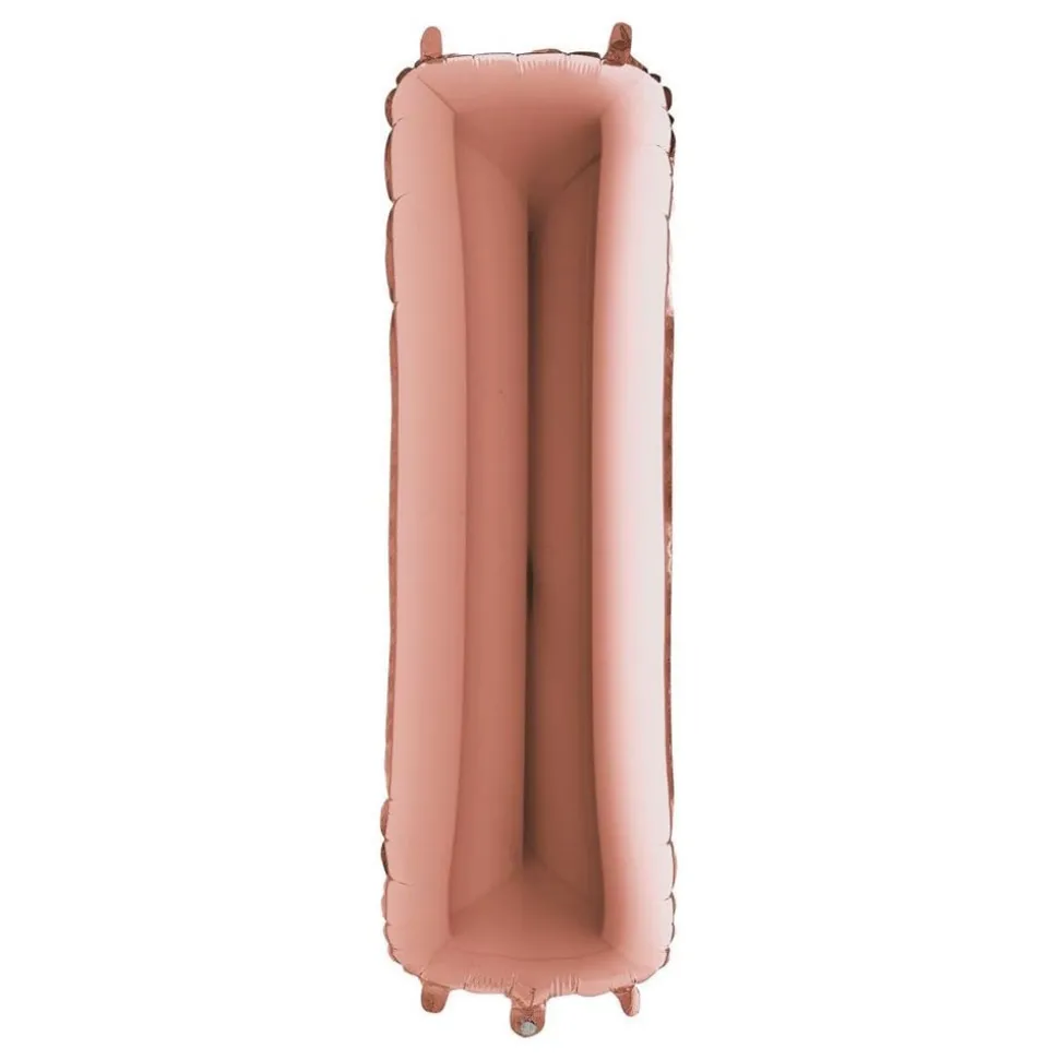 Bokstavsballong Roséguld Metallic
