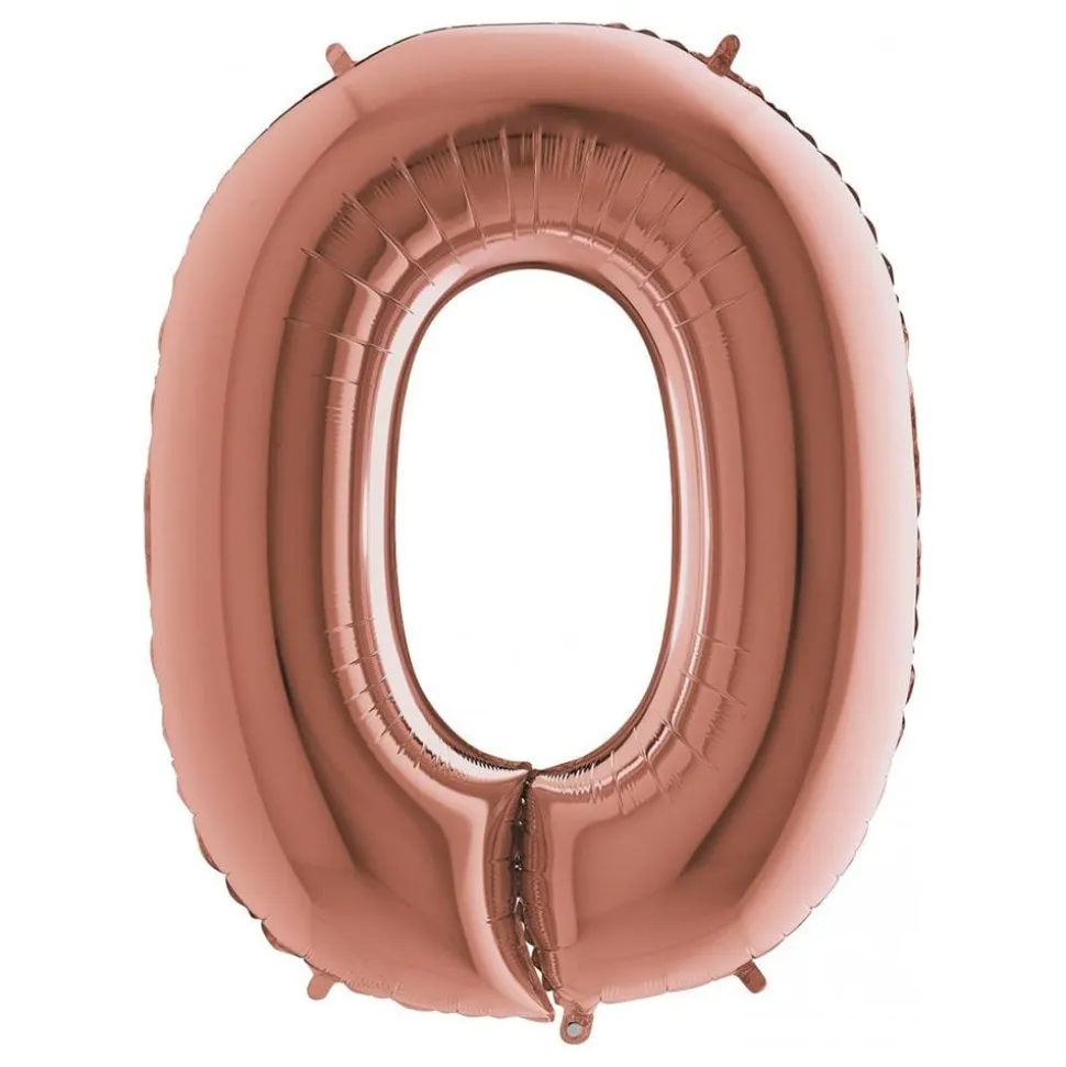 Bokstavsballong Roséguld Metallic