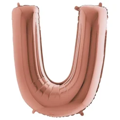 Bokstavsballong Roséguld Metallic