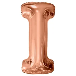 Bokstavsballong Roséguld Metallic