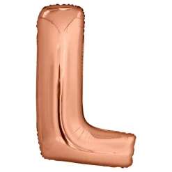 Bokstavsballong Roséguld Metallic