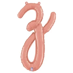Bokstavsballong Script Roséguld