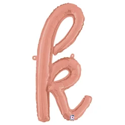Bokstavsballong Script Roséguld