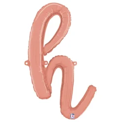 Bokstavsballong Script Roséguld