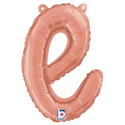 Bokstavsballong Script Roséguld