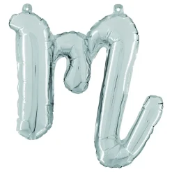 Bokstavsballong Script Silver