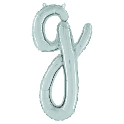 Bokstavsballong Script Silver