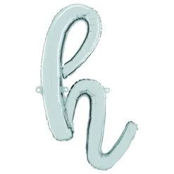 Bokstavsballong Script Silver