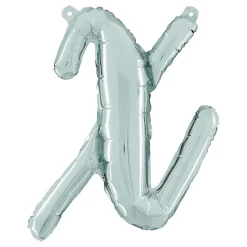 Bokstavsballong Script Silver