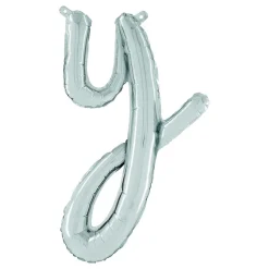 Bokstavsballong Script Silver