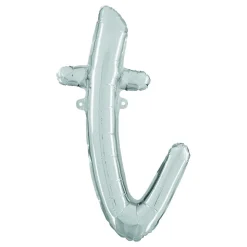 Bokstavsballong Script Silver