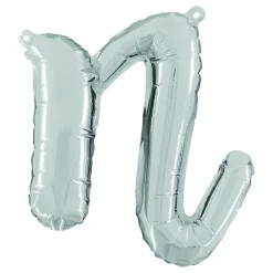Bokstavsballong Script Silver