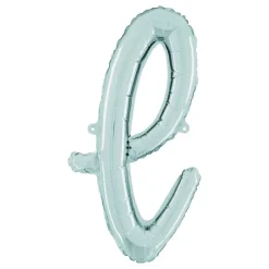 Bokstavsballong Script Silver