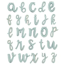 Bokstavsballong Script Silver