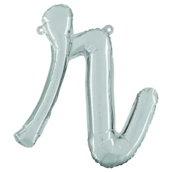 Bokstavsballong Script Silver