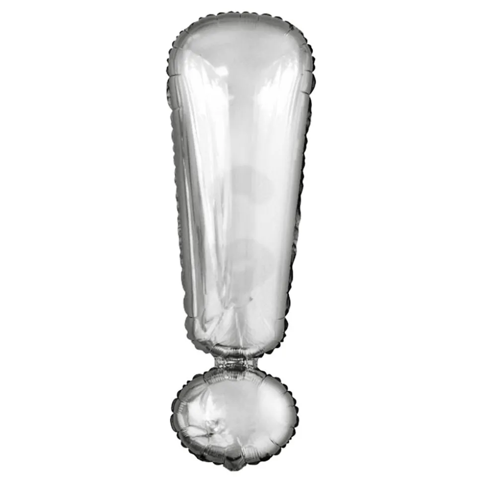 Bokstavsballong Silver Metallic