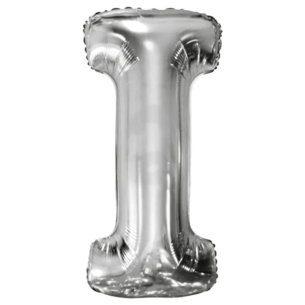 Bokstavsballong Silver Metallic