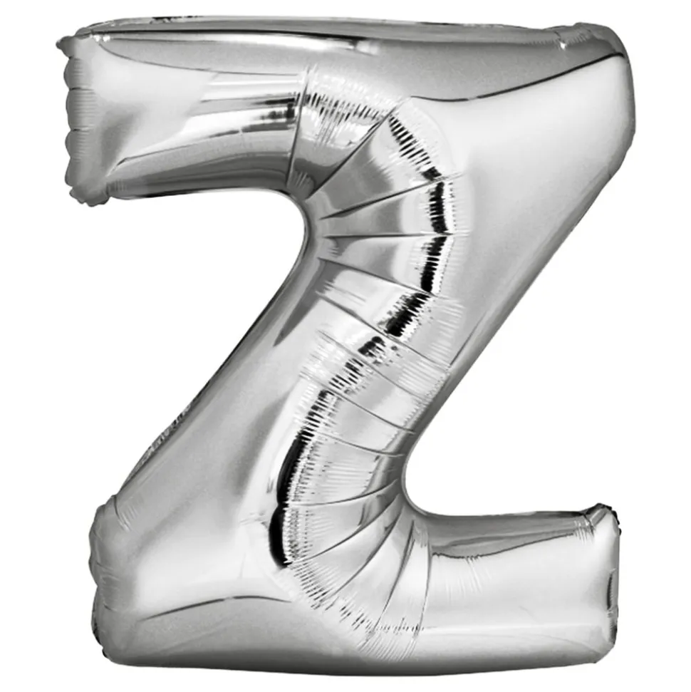 Bokstavsballong Silver Metallic