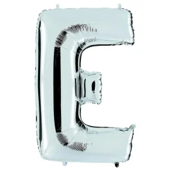 Bokstavsballong Silver Metallic