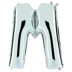 Bokstavsballong Silver Metallic