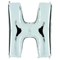 Bokstavsballong Silver Metallic