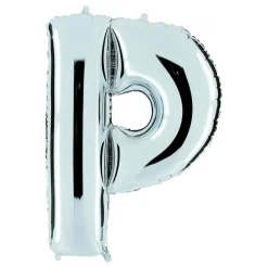 Bokstavsballong Silver Metallic