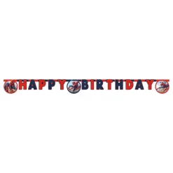 Bokstavsgirlang Happy Birthday Spider-Man