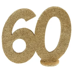 Bordsdekoration 60 Glitter Guld