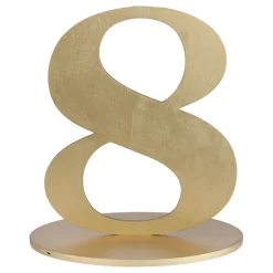 Bordsdekoration Siffra Matt Guld