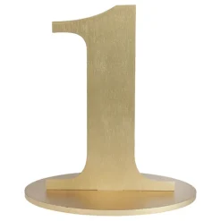 Bordsdekoration Siffra Matt Guld
