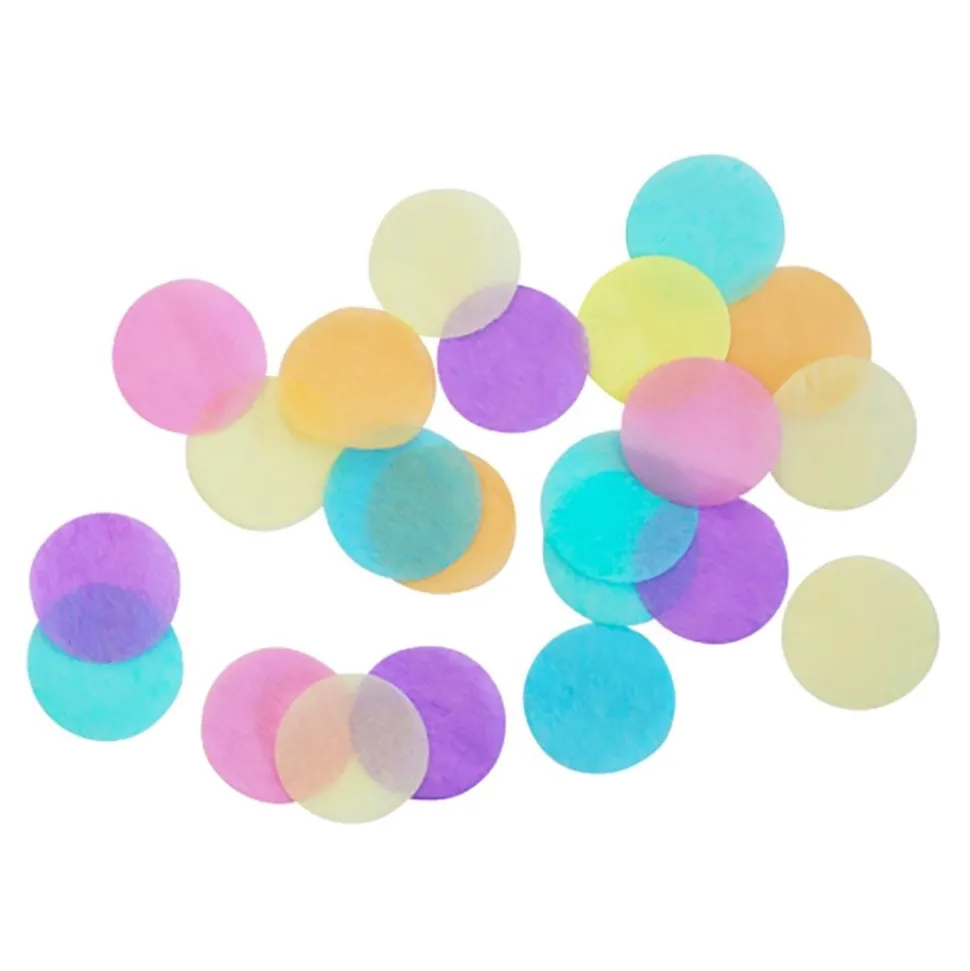 Bordskonfetti Rund Pastell