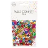 Bordskonfetti Siffra 6 Färgmix Metallic