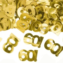 Bordskonfetti Siffra 60 Guld Metallic