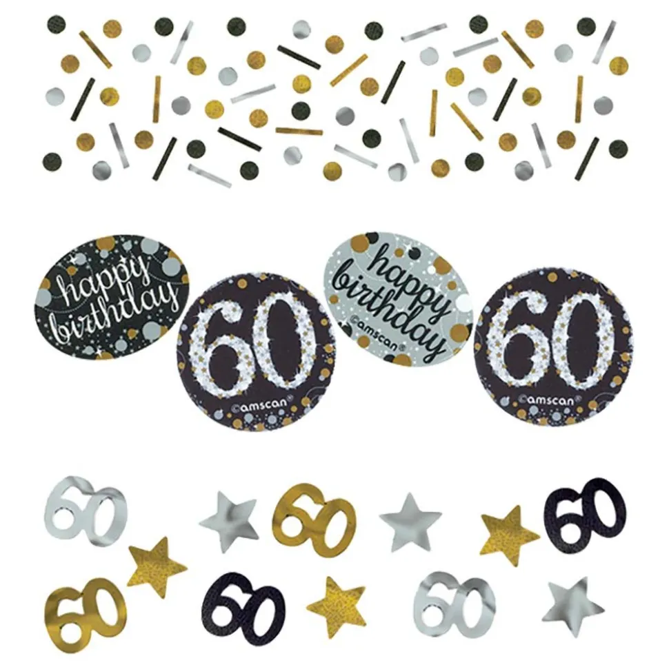Bordskonfetti 60 Silver/Guld Glitter