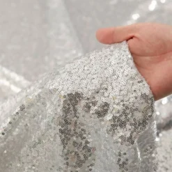 Bordslöpare Paljett Silver