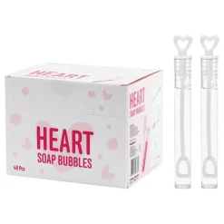 Bröllopsbubblor Hjärta Vit