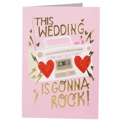 Bröllopskort Rock Wedding