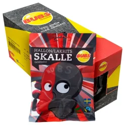 BUBS Raspberry Salty Licorice Skalle Storpack