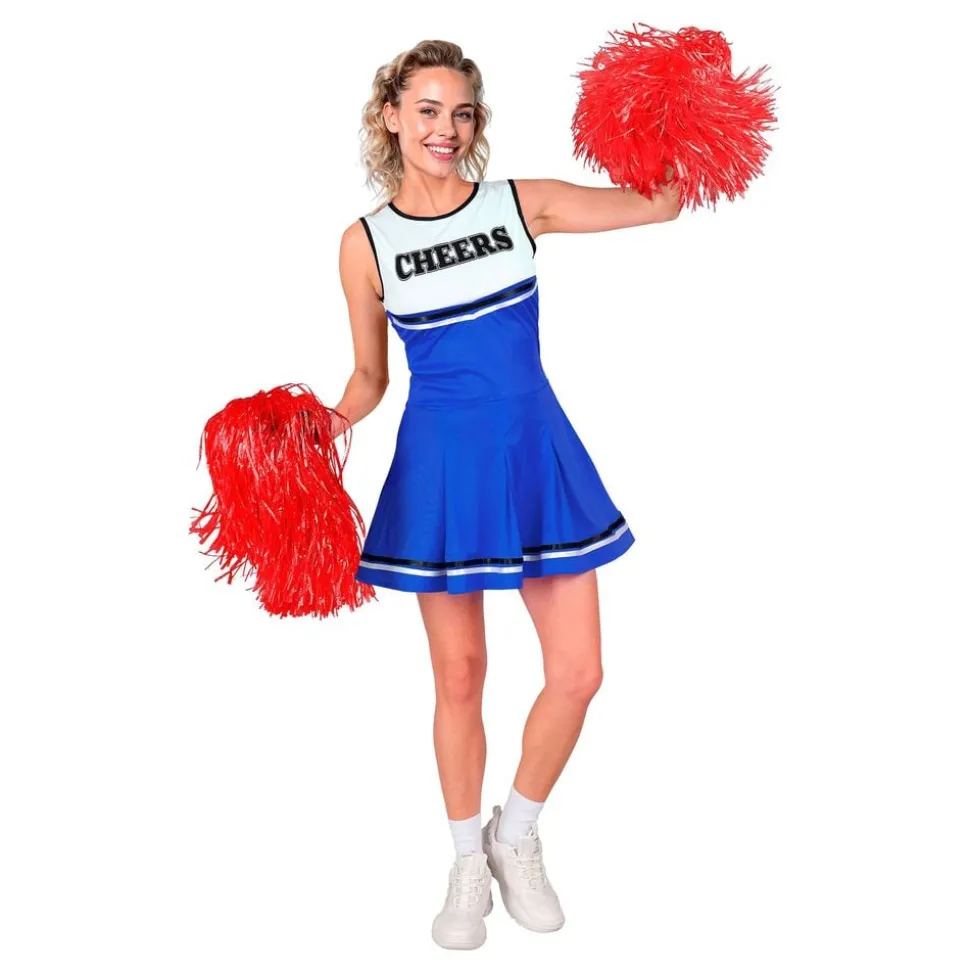 Cheerleader Klänning Blå Maskeraddräkt