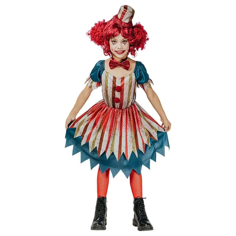 Clown Vintage Klänning Barn Maskeraddräkt