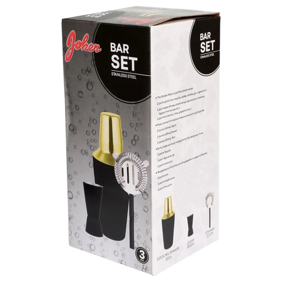 Cocktailset Guld/Svart