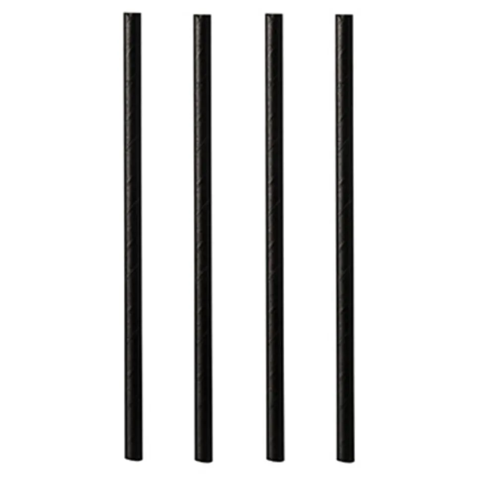Cocktailsugrör av Papper Svart